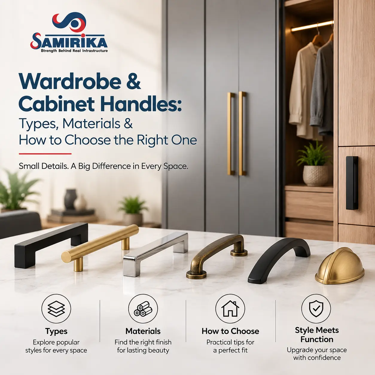 Wardrobe Cabinet Handles Types Materials How to Choose the Right One